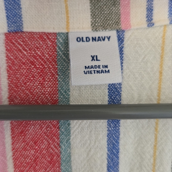 Old Navy Linen Striped Sleeveless Dress Size XL - Picture 5 of 6